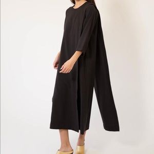 NWT Black Crane Apron Dress